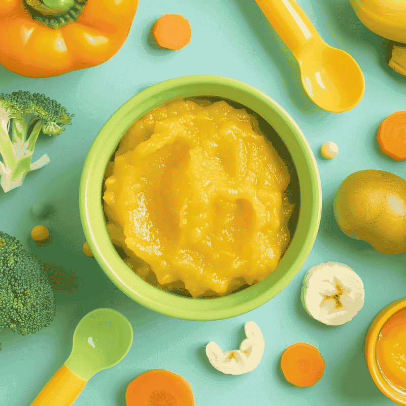 Organic Apple & Pear Puree – 100% Natural Baby Food, Perfect for First Solids and Nutrient-Rich Meals